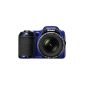 Nikon Coolpix L820 Digital Camera (16 Megapixel, 30x opt. Zoom, 7.6 cm (2.7 inch) LCD monitor, image stabilizer) Blue (Electronics)