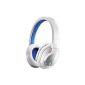 Philips SHB7000WT / 10 Bluetooth Stereo Headset (1.2 m cable length) White / Blue (Electronics)