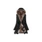 Hee Grand Ladies Thicken Fleece faux fur warm winter coat (Textiles)