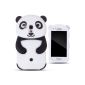 Zooky® Black panda silicone Case / Case / Cover for Samsung Galaxy S3 Mini (I8190) (Wireless Phone Accessory)