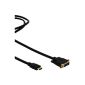 Valueline CABLE-551g / 1.5-plated DVI connection cable (HDMI Male to DVI connector, 1.5m) (Accessories)