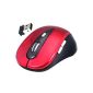 Daffodil WMS320R Wireless Optical Mouse / Wireless Mouse - Computer mouse with 5 buttons, wheel and DPI (PPP) Adjustable (Max: 1600) - For Laptop / Notebook / Desktop - Compatible with Microsoft Windows (7 / XP / Vista) and Apple Mac (OS X +) - Powered by 2 AAA batteries (included) (Electronics)