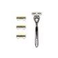 SHAVE-LAB - ZERO - Starter Set Shaver with 4 blades (White Edition with PL6 - for women) (Health and Beauty)