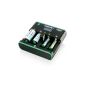 Practical battery charger.  Digital display and automatic shutdown;  Sorry, no discharge function