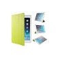 EasyAcc iPad Air 2 Smart Case Leather Case Cover Bumper Case Bag Leather Case Ultra Slim Leather Folio Flip Case Case with Stand Function / Auto Sleep Wake Up for iPad Air 2 / ipad 6 - green, leatherette (Electronics)