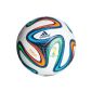 adidas match ball Brazuca Offical match point, Vicred / Lgfogo / Crared, 5, G73617 (equipment)