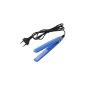FACILLA® Mini Hair Straightener Iron A Smooth Blue 18W Fast Heating (Health and Beauty)