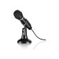 Speedlink Capo desktop and hand-held microphone (perfect for voice and vocal recordings, including tripod, noise suppressing, 3.5 mm jack) (Accessories)
