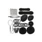 Stylized Mode Coiffure Hair Elastics pliers Boudin Roller Curlers Magic Hair Bun Hair Twist Braid Clip Kit (Miscellaneous)