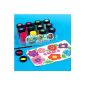 Set of 12 pots 18 ml Fabric paint - Ideal for decorating cloth bags (Toy)