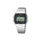 Casio Men's Watch Casio Collection RETRO Digital Quartz One Size, black, silver (clock)