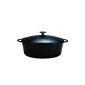 Kruger 62034 cast iron roasting pan, Rustica, 34 cm, black (household goods)