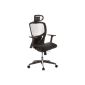 HJH OFFICE 657000 office chair / executive chair Venus One Mesh, Black (Kitchen)