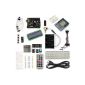 Compatible Uno R3 Starter Kit With 17 Basic Tutorial Projects for Beginners (1602 LCD & Prototype Shield containing) (Toy)