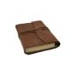 Amalfi Chocolate handmade Italian leather address book (9cm x 13cm) (Office supplies & stationery)