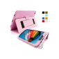 Snugg ™ - Case for Samsung Galaxy Tab 3 8.0 - Cover With Stand Foot And A Lifetime Warranty (Pink Leather) For Samsung Galaxy Tab 3 8.0 (Electronics)