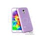 TheBlingZ.® TPU Silicone Skin Case Cover Samsung Galaxy Mini S5 - Silicone Case Cover Protector Case - Purple (Electronics)