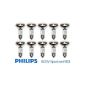 10 x Philips reflector bulb Spot R63 60W 60 watt incandescent E27 Spot Light Bulbs (Housewares)