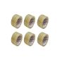 6 rolls of tape packing tape 66m x 48mm transparent