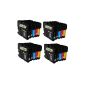 20x XL compatible printer cartridges for BROTHER replaced LC 980, LC1100 - Colours: Black 8x and 4x per color (Office supplies & stationery)