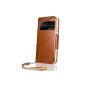 Flip Cover Cell Phone Case Cover for Samsung Galaxy S4 i9500 (Samsung Galaxy S4, brown)