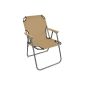 Deckchair Deckchair garden chair folding chair folding chair folding chair beach chair fishing chair - Beige