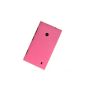 MOONCASE Hard Shell Case Cover Shell Skin Case For Nokia Lumia 520 Pink (Wireless Phone Accessory)