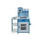 Impag® Children Kitchen Play Kitchen Wood Kitchen 100 x 70 x 40 cm Quadro Blue (Toys)