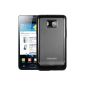 mumbi Silicone Case for Samsung i9100 Galaxy S II with frosted glass effect black (Accessories)