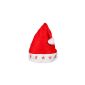 Father Christmas hat with bright flashing LED Christmas (Clothing)