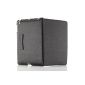 deleyCON iPad Case for iPad 2 / iPad 3 / iPad 4 - Stand Cover / Case with Stand Black (Electronics)
