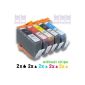 compatible ink cartridge to replace HP 364BK 364PBK 364C 364m 364Y (2x Black, 2x Photo Black, Cyan 2x, 2x Magenta, 2x Yellow, 10-pack) without chip (Office supplies & stationery)
