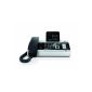 Gigaset DX600A ISDN corded comfort telephone with voicemail and integrated DECT base station for the ISDN connection, titanium (Electronics)