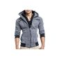 BALANDI Men's Sweat Jacket Jacket Hoodie Hoody Sweater T-Shirt Slim Fit (Textiles)