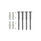 Security Screw Set for fixing window grilles length 100 mm Ø 8 mm