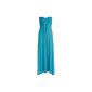Fast Fashion Ladies Plain node Before Boobtube Jung and sizes Maxi Dress (EUR 44/46 - UK (16-18), Turquoise) (Textiles)