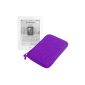 DURAGADGET Cover Case rigid EVA PURPLE compatible with the new Kobo Glo HD (exit 2015) and Kobo Glo 6 