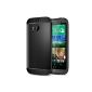Spigen Case for HTC One M8 SLIM ARMOR Cover Case [Protective Dual Layer - Advanced protection against falls Cover] - etuit HTC One / HTC M8 / One2 HTC / HTC One More (2014) - Protective cover black [Smooth Black - SGP10813 ] (electronic devices)