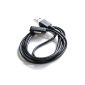 Phone Star magnetic charging cable, USB data cable 1m for Sony Xperia Z1 L39h Black (Electronics)
