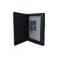 Cover Magnetic Leather Case Cover with standby eBook Kobo eReader For Aura (AURA KOBO did NOT HD) - Color Black (Electronics)