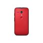 Motorola Grip Shell Protector Case Cover for Moto G Smartphone - Red (Wireless Phone Accessory)