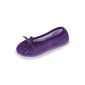 Isotoner® SLIPPERS WOMEN: Ballerinas micro velor - ergonomic sole Woman (Clothing)