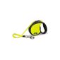 flexi retractable leash Neon Reflect L belt 5 m Neon / Black for dogs up.  50 kg (Misc.)