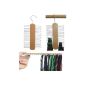 Hagspiel, hanger 2 pcs. Tie clip made of beech wood for 20 Ties (hardwood), width 17.5 cm, height 30 cm