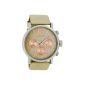Oozoo watch with leather strap XXL - Beige / Beige - C5561 (clock)