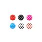 Stickers set of 6 colorful dots stickers 