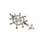 Niederlaender - silver Huguenot Cross Pendant - 925 Silver - 3 grams - 39 mm (jewelry)
