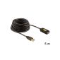 DELOCK Cable USB 2.0 Extension, active 5m