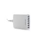 Poweradd ™ 50W 6-Ports Charger USB Power Wall Adapter for iPhone 6 6 Plus 5 5S 5C 4S 4, iPod, iPad Mini Retina Air, Samsung Galaxy S5 S4 S3, Galaxy Note 3 2 Smartphones, Tablets and other devices charged via USB 5V (Electronics)