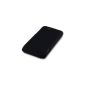 HTC ONE V rubberized HARDSKIN CASE IN BLACK, QUBITS Retailverpackung (Electronics)